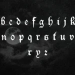 Infernal Grimoire Lowercase Letters By Lunacco Foundry
