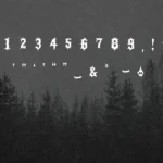 Venomous Vows Tnumbers & Punctuation Scary Horror Font By Lunacco Design
