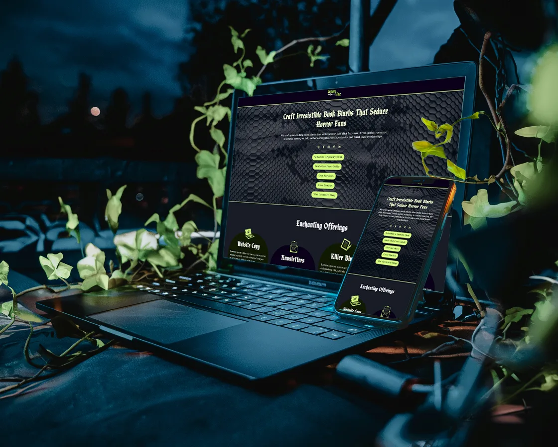 Vines Laptop Iphone Mockup Venom And Vine